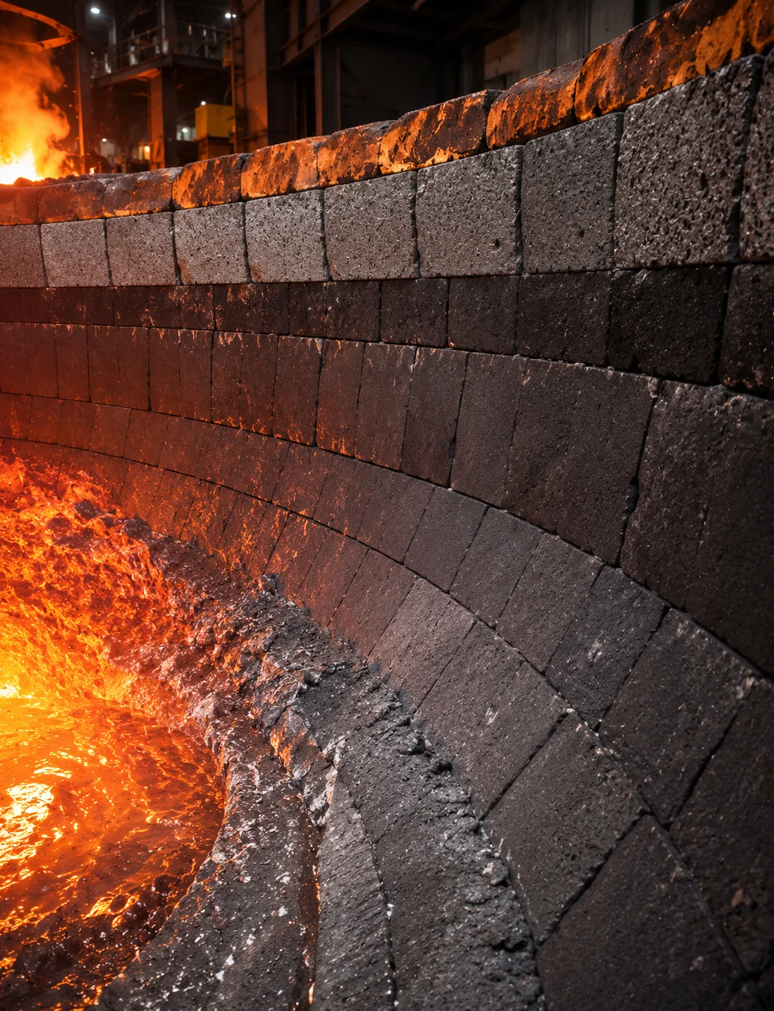 Slag Zone Refractories for Blast Furnace and DRI Applications